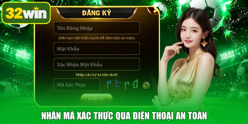 Nhận mã xác thực qua điện thoại an toàn