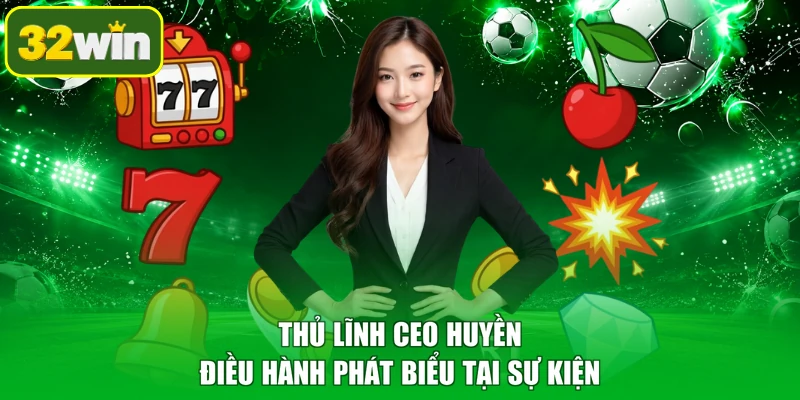 Thủ lĩnh CEO Huyền điều hành phát biểu tại sự kiện